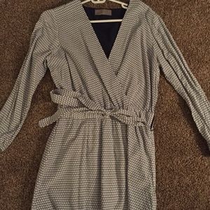 Wrap business casual dress